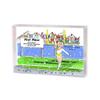 PrintedPerfection.com Personalized Friendly Folks Baton Twirler - Female Mini Snow Globe Frame Gift view 1