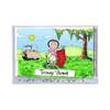 PrintedPerfection.com Personalized Friendly Folks Golfer - Female MINI Snow Globe Frame Gift view 2
