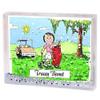 PrintedPerfection.com Personalized Friendly Folks Golfer - Female MINI Snow Globe Frame Gift view 4