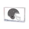 PrintedPerfection.com Personalized Friendly Folks Football Helmet - Grey MINI Snow Globe Frame Gift view 1