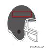 PrintedPerfection.com Personalized Friendly Folks Football Helmet - Grey MINI Snow Globe Frame Gift view 3