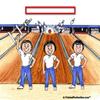 PrintedPerfection.com Personalized Friendly Folks Bowling League - Three Females MINI Snow Globe Frame Gift view 3