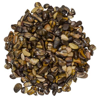 Digging Dolls: 5 lbs Tumbled Nguni Jasper Stones from Africa - 0.40" to 0.60" avg. - Polished Rocks for Arts & Crafts, Reiki, Wicca and so Much More! (Size #4)