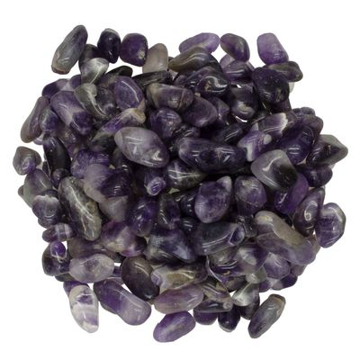 Digging Dolls: 5 lbs Tumbled Mid-Purple Amethyst Stones from Africa - 0.5" to 0.75" avg. - Polished Rocks for Arts & Crafts, Reiki, Wicca and so Much More! (Size #5)