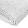 Vickerman 52" Ivory Quilt Stitch Jewel Christmas Tree Skirt view 3
