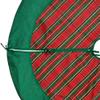 Vickerman 52" Red and Green Plaid Christmas Tree Skirt view 2