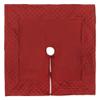 Vickerman 52" Burgundy Quilt Stitch Jewel Christmas Tree Skirt view 1