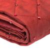 Vickerman 52" Burgundy Quilt Stitch Jewel Christmas Tree Skirt view 3