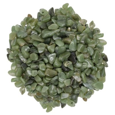 Digging Dolls: 5 lbs Tumbled Green Chert Stones from Africa - 0.40" to 0.60" avg. - Polished Rocks for Arts & Crafts, Reiki, Wicca and so Much More! (Size #4)