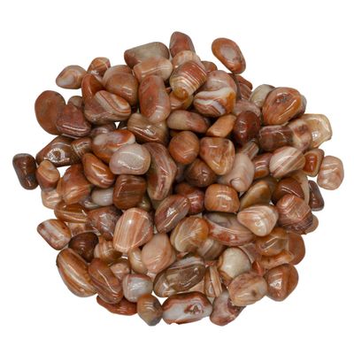 Digging Dolls: 3 lbs Tumbled Sardonyx Stones from Africa - 0.5" to 0.75" avg. - Polished Rocks for Arts & Crafts, Reiki, Wicca and so Much More! (Size #5)