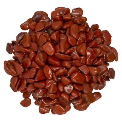 Digging Dolls: 5 lbs Tumbled Red and Black Jasper Stones from Africa - 0.5" to 0.75" avg. - Polished Rocks for Arts & Crafts, Reiki, Wicca and so Much More! (Size #5)