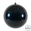 Vickerman 6" Midnight Blue Candy Ball Ornament, 4 per Bag view 3