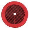 Vickerman 52" Red and Black Plaid Christmas Tree Skirt view 1