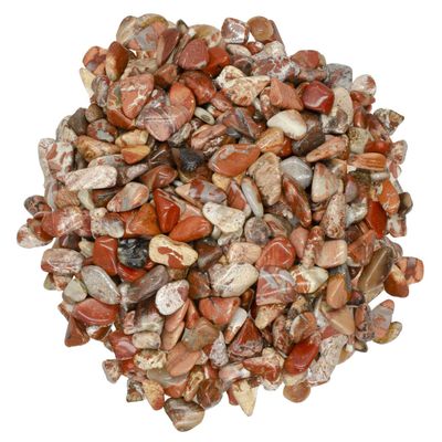 Digging Dolls: 5 lbs Tumbled Light Brecciated Jasper Stones from Africa - 0.40" to 0.60" avg. - Polished Rocks for Arts & Crafts, Reiki, Wicca and so Much More! (Size #4)