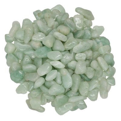 Digging Dolls: 5 lbs Tumbled Lt Green Aventurine Stones from Africa - 0.5" to 0.75" avg. - Polished Rocks for Arts & Crafts, Reiki, Wicca and so Much More! (Size #5)