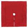 Vickerman 52" Red Quilt Stitch Jewel Christmas Tree Skirt view 1