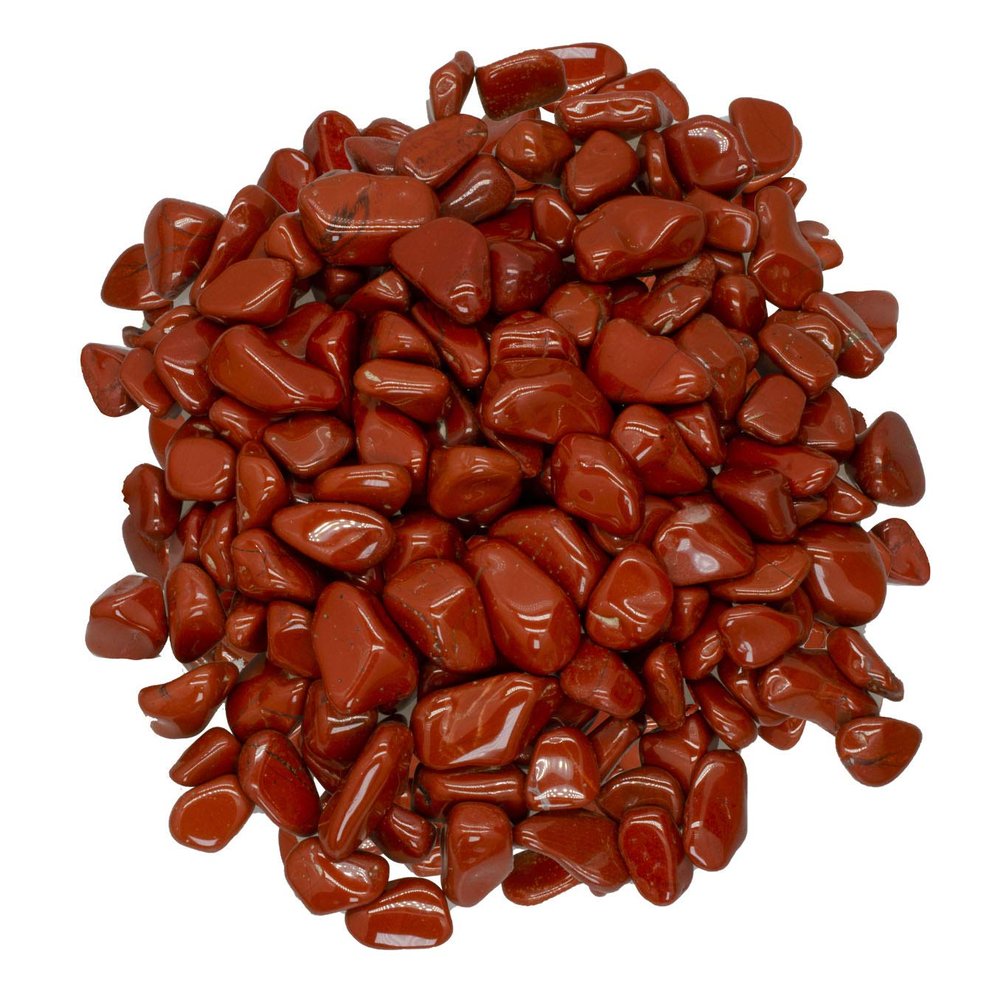Digging Dolls: 5 lbs Tumbled Red Jasper Stones from Africa - 0.5" to 0.75" avg. - Polished Rocks for Arts & Crafts, Reiki, Wicca and so Much More! (Size #5)