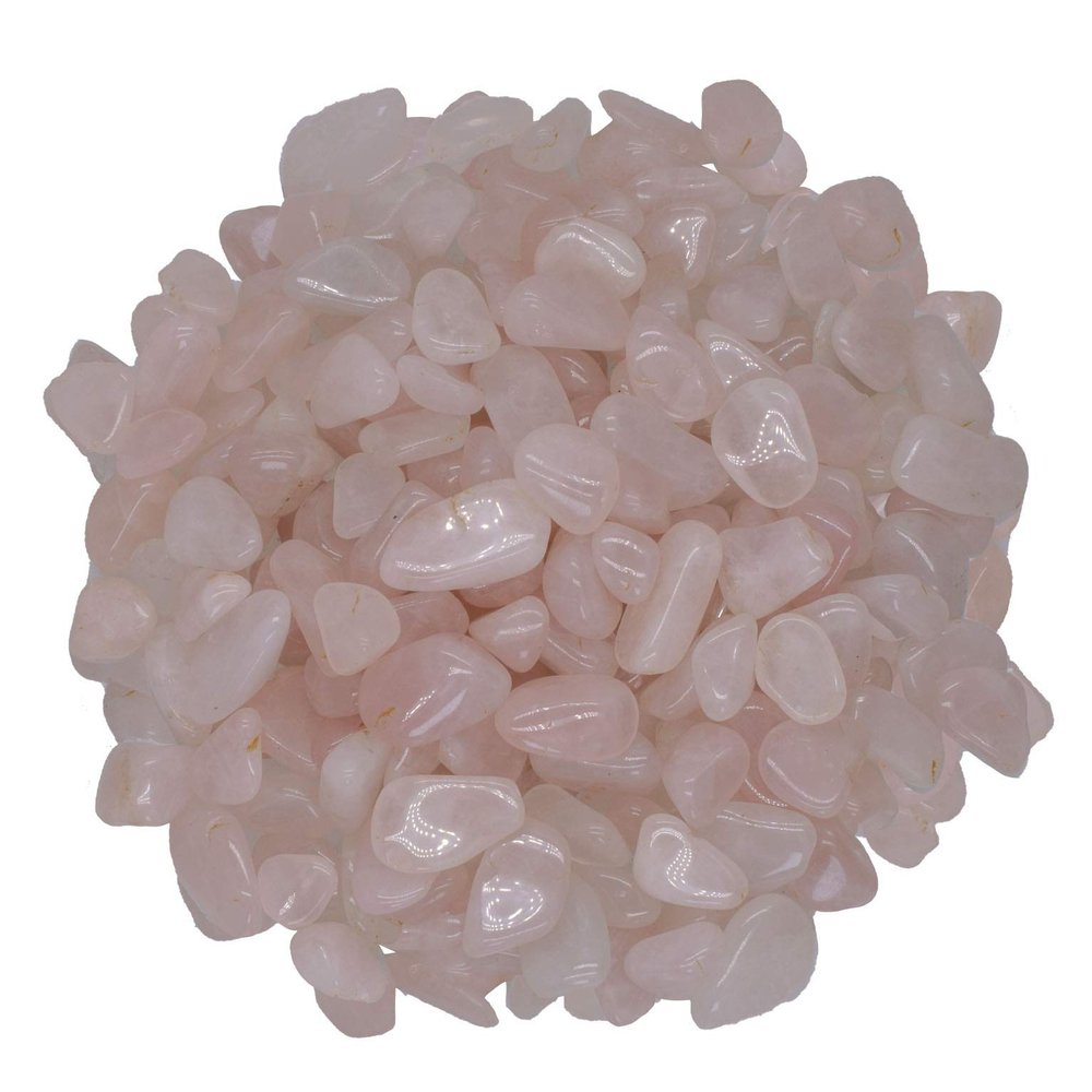 Digging Dolls: 5 lbs Tumbled Rose Quartz Stones from Africa - 0.5" to 0.75" avg. - Polished Rocks for Arts & Crafts, Reiki, Wicca and so Much More! (Size #5)