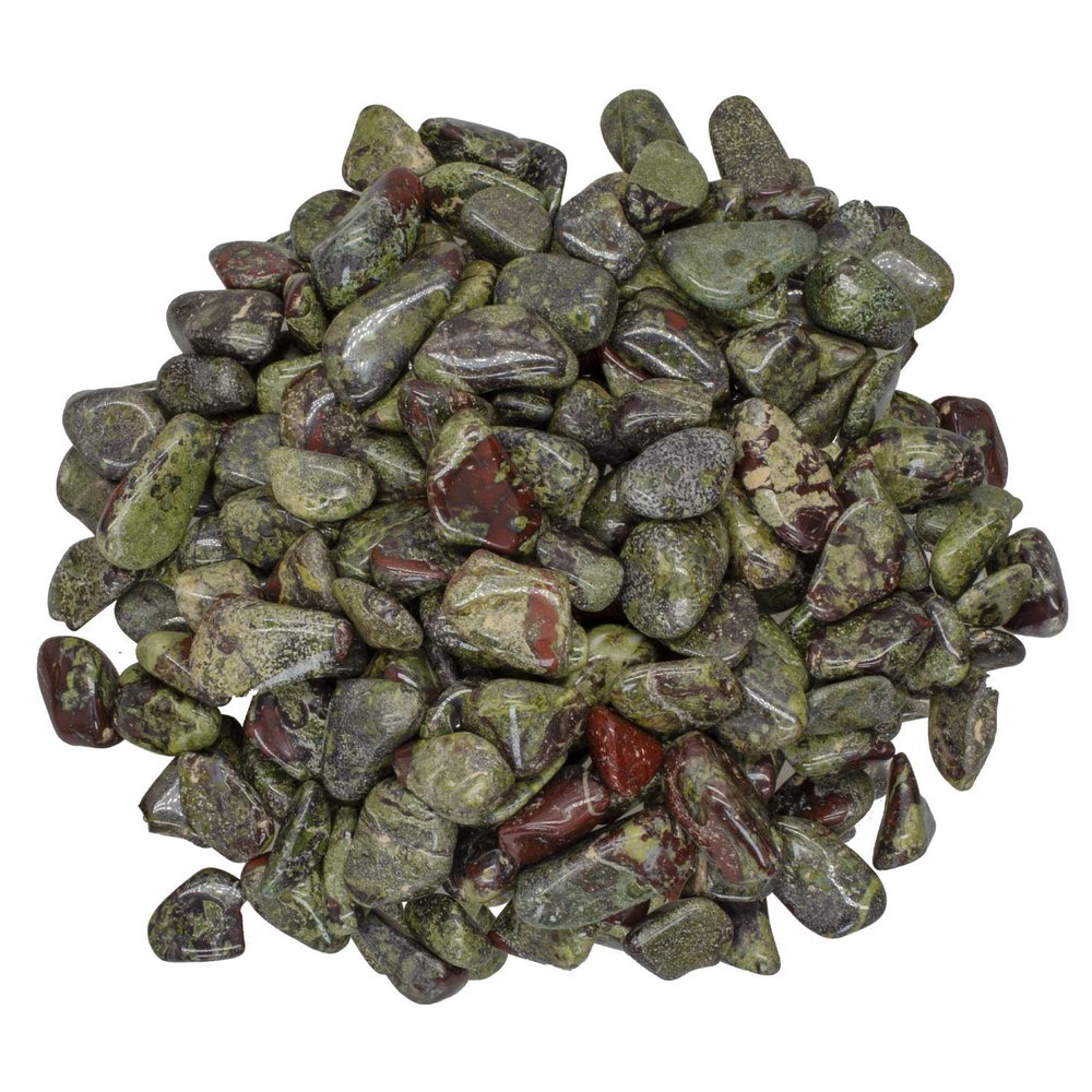 Digging Dolls: 3 lbs Tumbled Dragon Blood Stones from Africa - 0.5" to 0.75" avg. - Polished Rocks for Arts & Crafts, Reiki, Wicca and so Much More! (Size #5)