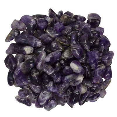Digging Dolls: 5 lbs Tumbled Dark Amethyst Stones from Africa - 0.5" to 0.75" avg. - Polished Rocks for Arts & Crafts, Reiki, Wicca and so Much More! (Size #5)