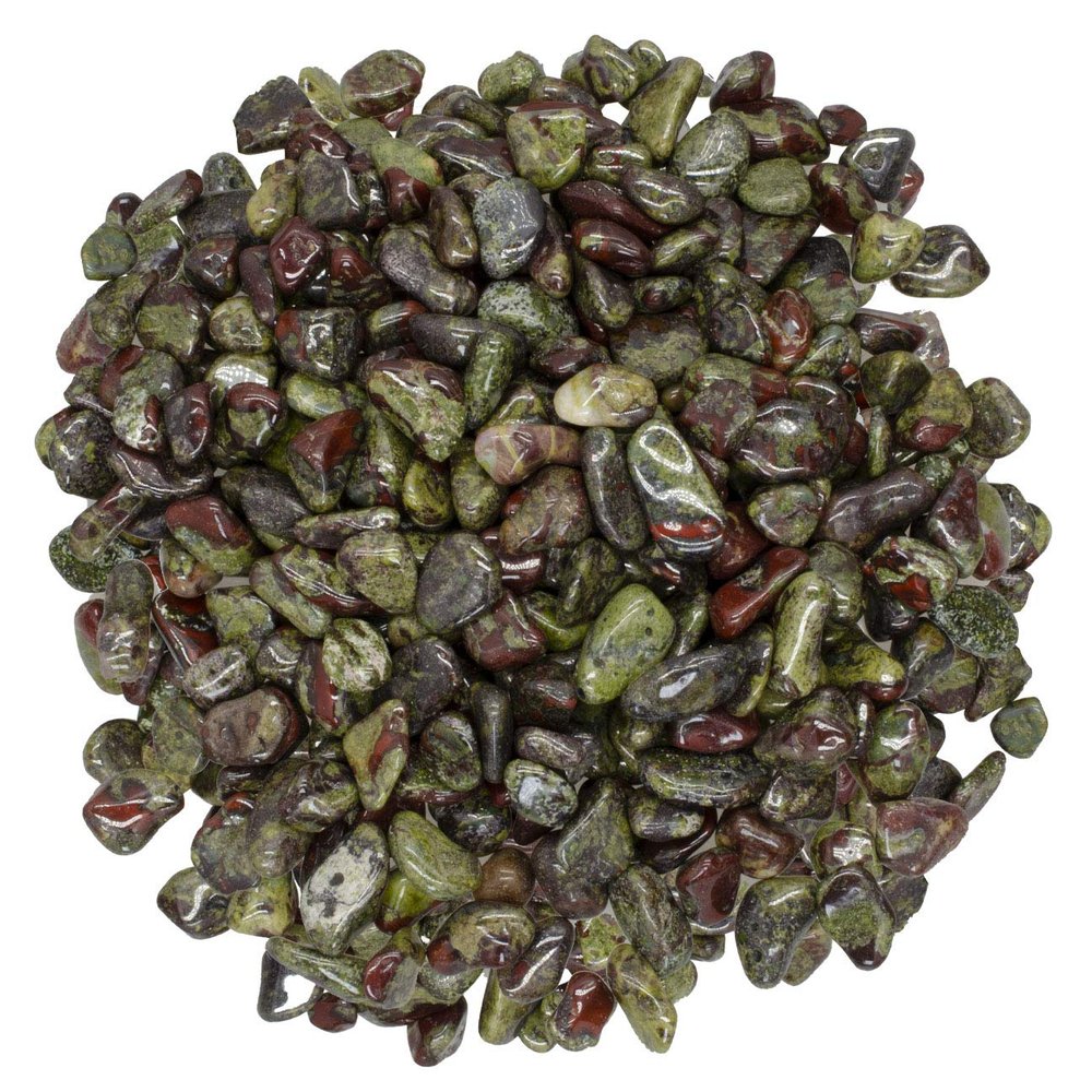 Digging Dolls: 5 lbs Tumbled Dragon Blood Stones from Africa - 0.40" to 0.60" avg. - Polished Rocks for Arts & Crafts, Reiki, Wicca and so Much More! (Size #4)
