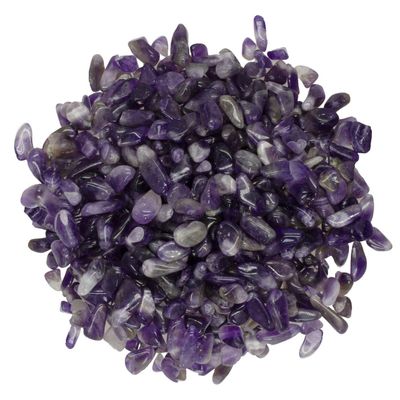 Digging Dolls: 5 lbs Tumbled Mid-Purple Amethyst Stones from Africa - 0.40" to 0.60" avg. - Polished Rocks for Arts & Crafts, Reiki, Wicca and so Much More! (Size #4)