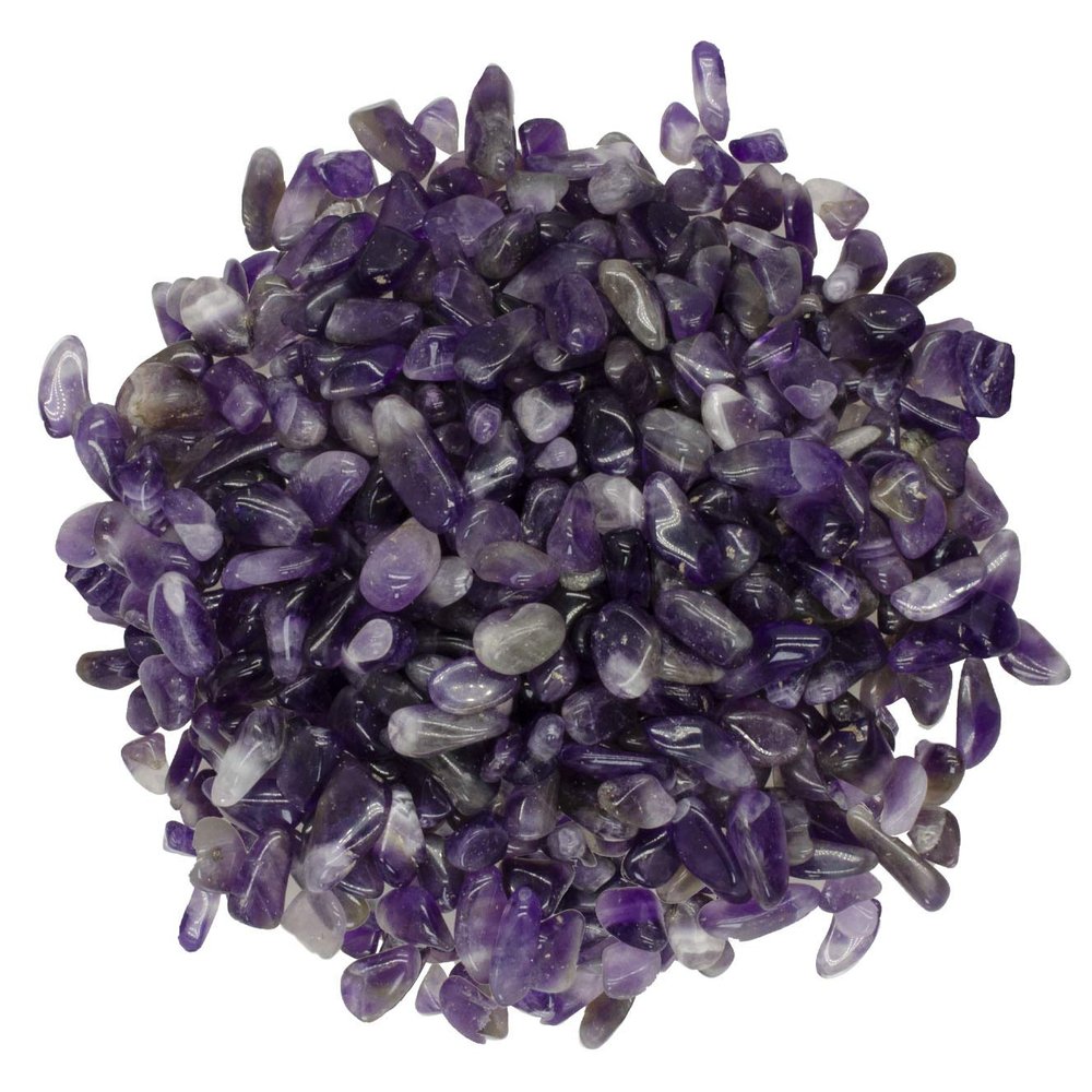 Digging Dolls: 5 lbs Tumbled Mid-Purple Amethyst Stones from Africa - 0.40" to 0.60" avg. - Polished Rocks for Arts & Crafts, Reiki, Wicca and so Much More! (Size #4)