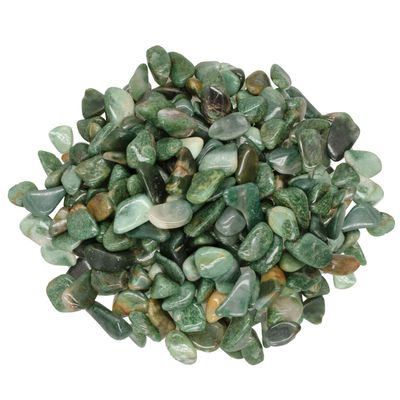 Digging Dolls: 5 lbs Tumbled Green Quartz Stones from Africa - 0.5" to 0.75" avg. - Polished Rocks for Arts & Crafts, Reiki, Wicca and so Much More! (Size #5)