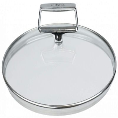 Cristel Castel'Pro Domed Glass Lids With Fixed Stainless Handle (6.5")