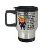 15th Wedding Anniversary for Wife Donald Trump Coffee Travel Mug Happily Married Gifts You've Been A Great Wife For 15 Years Funny Gag Gifts From Husb view 1
