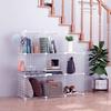 C&AHOME Wire Cube Storage, 8-Cube Organizer Metal C Grids Storage, Storage Bins Shelving, Modular Shelves, DIY Closet Cabinet Ideal for Living Room, Home, Office 24.8" L x 12.4" W x 48.4" H White view 4