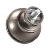 uxcell Curtain Rod Finials,Fit for 0.55 Inch Dia (Max.) Rod, Plastic End,M5 Thread Dia,Brown Tone 6pcs view 4