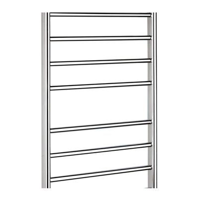 GLYYR Towel Rail 304 Stainless Steel Polished, 8-Bar Wall Mounted Heated Towel Rail for Bathroom Hotel,Sideoutlet