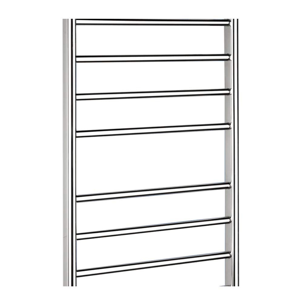 GLYYR Towel Rail 304 Stainless Steel Polished, 8-Bar Wall Mounted Heated Towel Rail for Bathroom Hotel,Sideoutlet