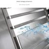GLYYR Towel Warmer 304 Stainless Steel Polished, Wall Mounted Flat Panel Electric Heated Towel Rail for Bathroom Hotel,inwalldarkline view 4