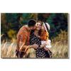 Customized Photo Print on Wood - Personalized Gifts for Wedding, Anniversary, Engagement, Valentines - Custom-Made Picture Frames and Rustic Wall Decor for Home, Kitchen (12x8 inch) view 1
