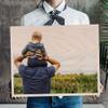 Customized Photo Print on Wood - Personalized Gifts for Wedding, Anniversary, Engagement, Valentines - Custom-Made Picture Frames and Rustic Wall Decor for Home, Kitchen (10x8 inch) view 2