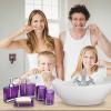 Bathroom Accessories Set, 5pcs Acrylic Bath Accessories Set Bathroom Vanity Countertop Accessory Set for Home Decor Housewarming Gift, Emulsion Bottle Tooth Brush Holder Soap Dish view 3