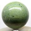 64mm Green Jade Sphere Natural Nephrite Crystal Ball Polished Mineral Decor Stone - Afghanistan + Stand view 2