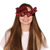 Beistle Happy New Year Cardstock Paper Glittered Novelty Eye Glasses 12 Piece Party Favors, One Size, Blue/Green/Gold/Purple/Red/Silver view 2