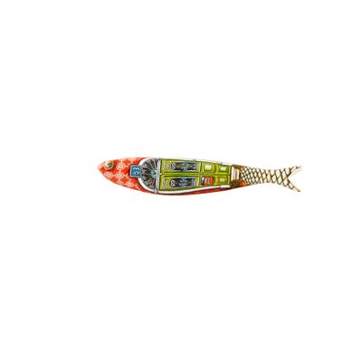Bordallo Pinheiro + Sardine + Mouraria's Door by Ana Sofia Gonalves + H 1" W 7" L 1" + Multicolor