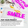 BAZIC Products Alphabet Numbers Stickers 6 Neon Colors, 2" A to Z 0 to 9 Self-Adhesive Large Sticker for Laptop Cardstock Labeling (72/Pack), 6-Packs view 4