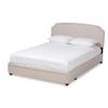 Baxton Studio Platform, Queen, Beige/Black view 1