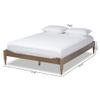 Baxton Studio Platform, Queen, Weathered Grey view 3