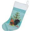 Caroline's Treasures BB9203CS Dutch Bantam Chicken Christmas Christmas Stocking, Teal Fireplace Hanging Stockings Christmas Season Party Decor Family Holiday Decorations view 2