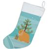 Caroline's Treasures BB9335CS Holland Lop Rabbit Christmas Christmas Stocking, Teal Fireplace Hanging Stockings Christmas Season Party Decor Family Holiday Decorations view 2
