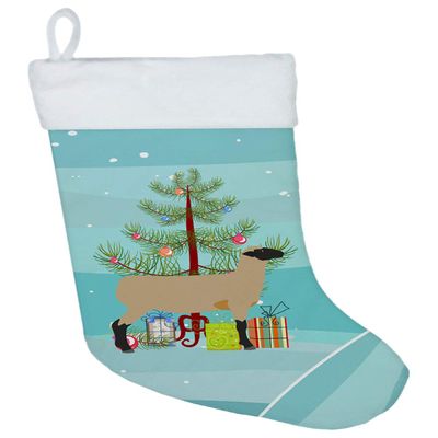 Caroline's Treasures BB9343CS Hampshire Down Sheep Christmas Christmas Stocking, Teal Fireplace Hanging Stockings Christmas Season Party Decor Family Holiday Decorations