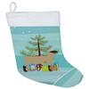 Caroline's Treasures BB9343CS Hampshire Down Sheep Christmas Christmas Stocking, Teal Fireplace Hanging Stockings Christmas Season Party Decor Family Holiday Decorations view 1