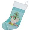 Caroline's Treasures BB9207CS Leghorn Chicken Christmas Christmas Stocking, Teal Fireplace Hanging Stockings Christmas Season Party Decor Family Holiday Decorations view 3