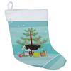 Caroline's Treasures BB9291CS Common Ostrich Christmas Christmas Stocking, Teal Fireplace Hanging Stockings Christmas Season Party Decor Family Holiday Decorations view 1